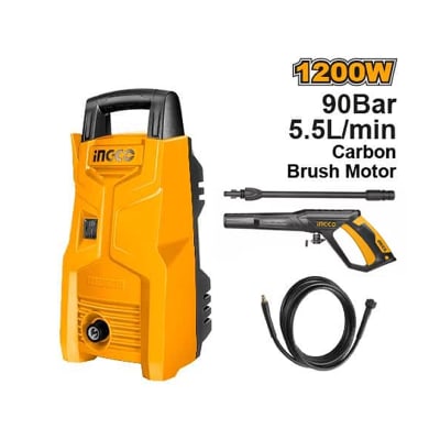 HIDROLAVADORA INGCO ALTA PRESIÓN 1200W 90 BAR #HPWR12008 (C)1