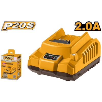 CARGADOR BATERÍA INGCO 2AH INDUSTRIAL 20V # FCLI2001-71