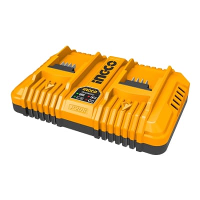 CARGADOR DOBLE 4AMP INGCO CARGA RÁPIDA 20V # FCLI20341