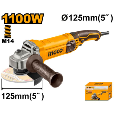 Esmeril Angular INGCO 4.1/2 - 220-240V 1.100W #AG1100381