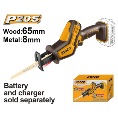 SIERRA SABLE INALAMBRICA 20V S/BAT. S/CARGADOR INGCO#CRSLI65081