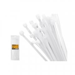 AMARRA PLÁSTICA INGCO BLANCA BOLSA 100 PZAS. LARGO 400 MM # HCT40076(OF)1