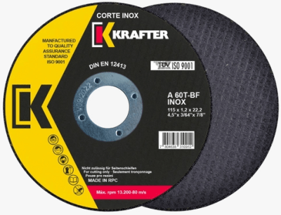 Disco de Corte 4.5 Pulg. x 1.0mm KRAFTER4