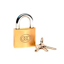 Candado De Bronce Pulido Tri Circle 20MM x unidad1