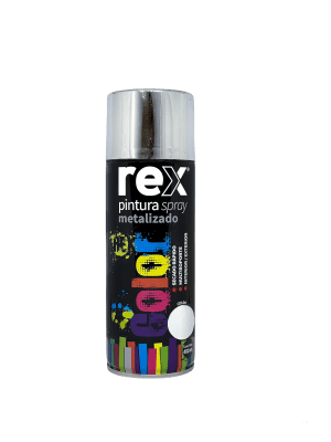 Pintura Spray 400 ml Metálico Cromo x unidad1