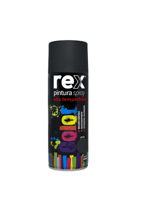 Pintura Spray 400 ml Alta Temperatura Negro x unidad1