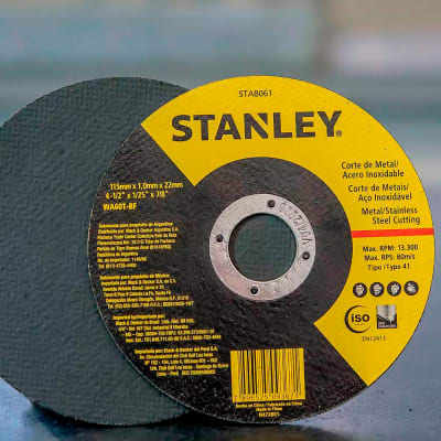 DISCO DE CORTE STANLEY DE 4.1/2 X 1MM2