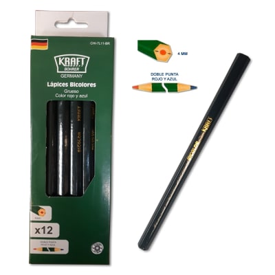LÁPIZ CARPINTERO KRAFT BOHRER BICOLOR GRUESO- C/U1