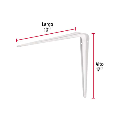 ESCUADRA ESTANTE TRUPER BLANCA #ME-12B 10' X 12' C/U1