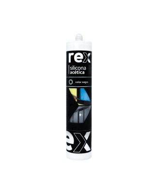 Silicona Acética Negra, Cartucho 300 ml x 12 unidades1