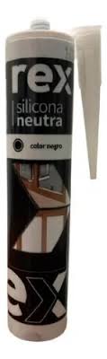 Silicona Neutra Negro Cartucho 300ml x12 unidades1
