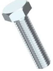 Perno Hexagonal G.2 Zincado 1/2