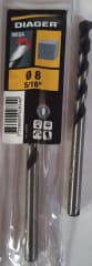 BROCA CONCRETO DIAGER PROFESIONAL/MEGA 8MM ESTÁNDAR