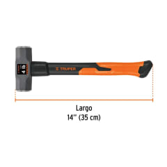 COMBO TRUPER 4 LBS. MGO.FIBRA VIDRIO