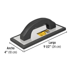 FRAGUADOR PRETUL (TRUPER) DE HULE 9.1/2' X 4' M/PLÁSTICO # FL-9NP