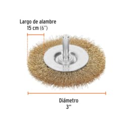 ESCOBILLA TRUPER CIRCULAR P/TALAD.FINA 3' #CA-3F