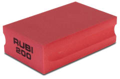 TACO DE GOMA DIAMANTADO RUBI GR.200 P/DESB. Y PULIDO # 61976(OF)