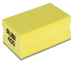 TACO DE GOMA DIAMANTADO RUBI GR.400 P/DESB. Y PULIDO # 61977(OF)