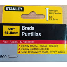 CLAVO STANLEY 5/8'' PARA ENGRAPADORA TR200 CAJA 500 PZAS(OF)