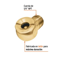 INFLADOR TRUPER CABEZA SENCILLA MACHO # BOCH-MA-1/4