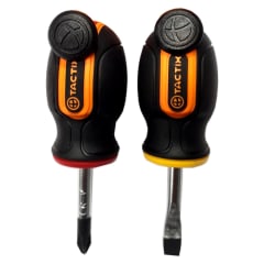 ATORNILLADOR TACTIX PERILLERO #205411 -JGO. 2 PZAS. 1/4''X1.1/2''
