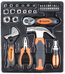 HERRAMIENTAS TACTIX # 900053 - 29 PZS. EN ESTUCHE