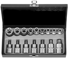 JGO. DADOS TORX MACHO HEMBRA FORCE DE 16 PZAS