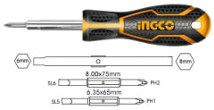 ATORNILLADOR INGCO JGO.6 PIEZAS PTA. INTERCAMBIABLE # AKISD0608