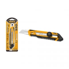 CUCHILLO CARTONAJE INGCO RETRÁCTIL 158 MM C/1 HOJA REPTO. # HKNS16618