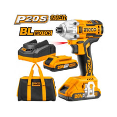 ATORNILLADOR IMPACTO INGCO 20V INAL. #CIRLI2002 C/2 BAT. C/1 CARGADOR (C)(OF)