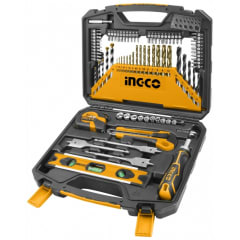 JUEGO DE BROCAS/ MECHAS/ Y ACCESORIOS CON UN TOTAL DE 86 PIEZAS, MARCA INGCO #HKTACO10861