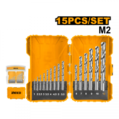 BROCA HSS M2 INGCO JGO.15 PZS (1-12MM) # AKDL51502(OF)