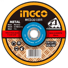 DISCO CORTAR INGCO METAL 7'' X 1.6 X 7/8'' #MCD301802(OF)
