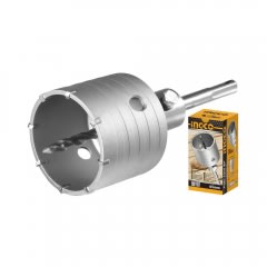 SIERRA COPA DIAMANTADA INGCO 65 MM C/ADAPTADOR Y MECHA # HCB0651