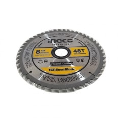 DISCO DE SIERRA CIRCULAR INGCO P/MADERA 48 DTS.210MM-8.1/4' # TSB121022