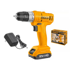 TALADRO INGCO INALÁMBRICO 12V - C/ BAT.Y CARGADOR #CDLI1211 (C)(OF)