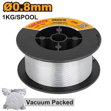 ALAMBRE TUBULAR INGCO P/SOLDAR DIAM. 0,8 MM-CARRETE 1 KG. # EWSFC081001