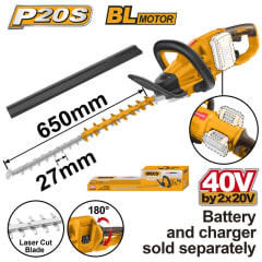 CORTASETOS INGCO INALÁMBRICO 40V S/BAT. S/CARGADOR #CHTLI40028