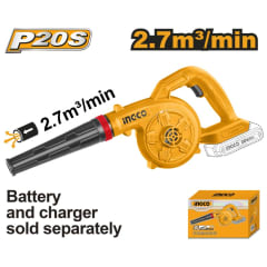 SOPLADOR INALAMB.20V S/BATERIA Y S/CARGADOR INGCO#CABLI20028