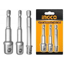 ADAPTADOR INGCO 1/4 DR PARA DADOS JGO 3 PZAS. 1/4' - 3/8' - 1/2' #AMN365A01