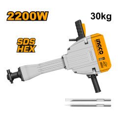 MARTILLO INGCO DEMOLEDOR 2200 WATTS PESO 30KG #PDB22001 (C)