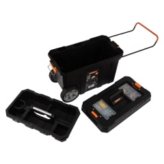 CAJA HERRAMIENTAS KENDO #90274 PLAST.C/RUEDAS 60X30X39 CM