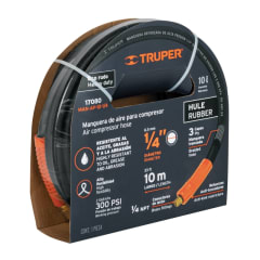 MANGUERA DE HULE TRUPER P/COMPRESOR 10 MTS. # MAN-AP-10-1/4 (17080)