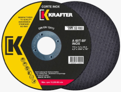 Disco de Corte 4.5 Pulg. x 1.0mm KRAFTER