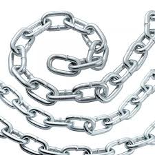 Cadena Electro galvanizada eslabón corto 4mm bolsa 25Kg.(92 Mt Aprox.)