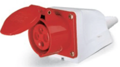 Enchufe Industrial Hembra Sobrepuesta IP44 16A 380V 3P+T