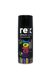 Pintura Spray 400 ml Metálico Negro x 6 unidades