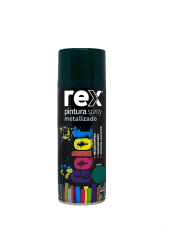 Pintura Spray 400 ml Metálico Verde x 6 unidades