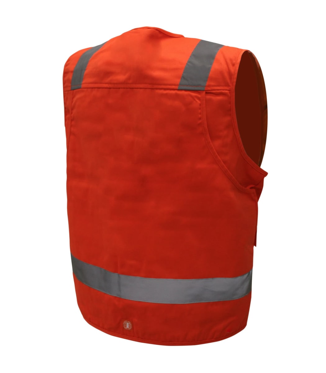 Chaleco Geólogo Gabardina Naranjo Practical Line Unisex1