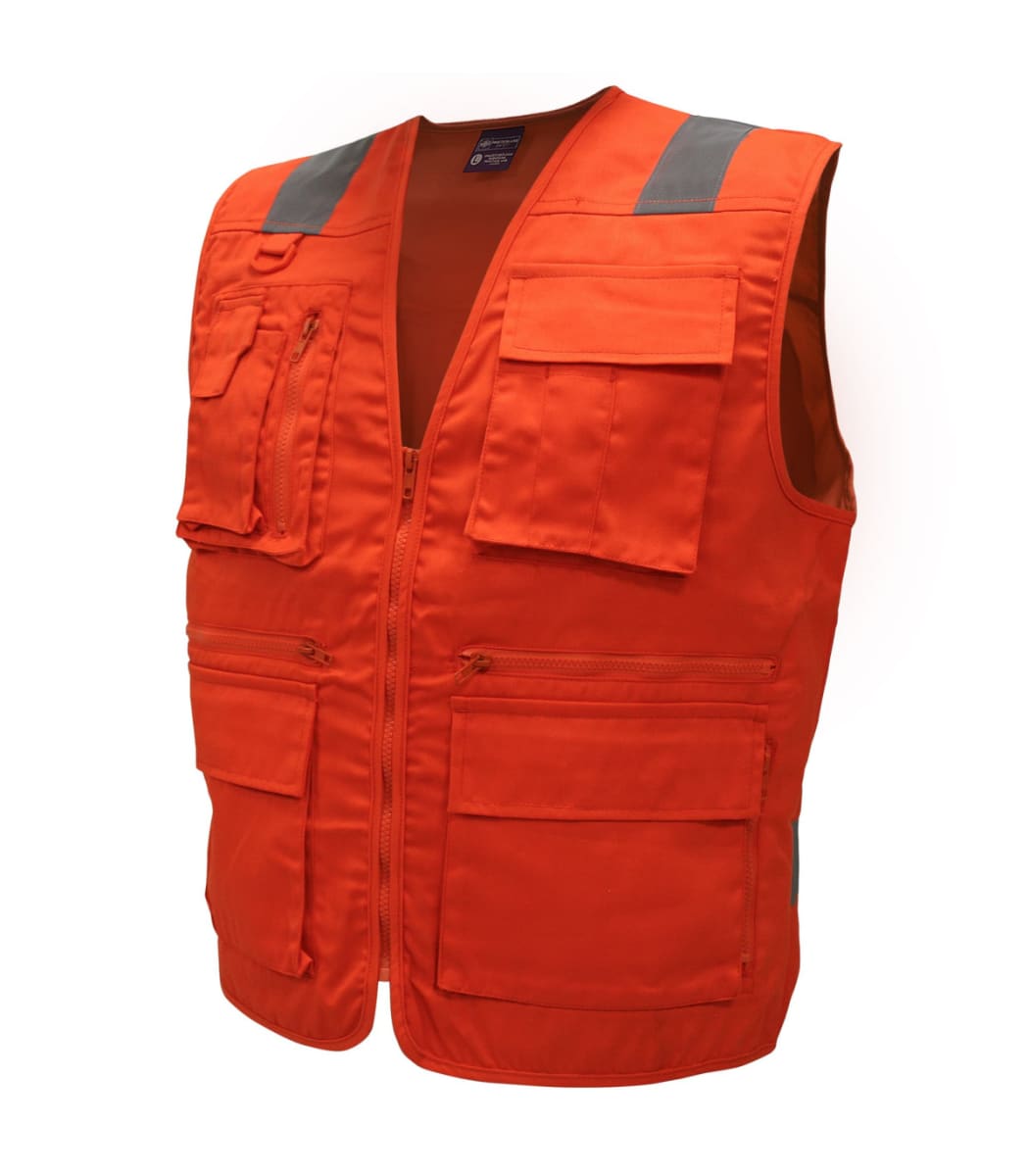 Chaleco Geólogo Gabardina Naranjo Practical Line Unisex 1